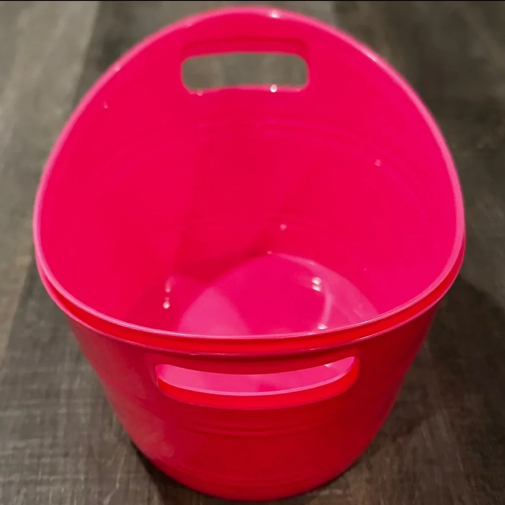 💞 New 2-Pack Small Pink Storage Buckets